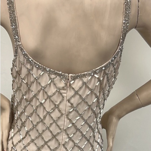 Aidan Mattox beaded with fringes sleeveless dress - Picture 11 of 11